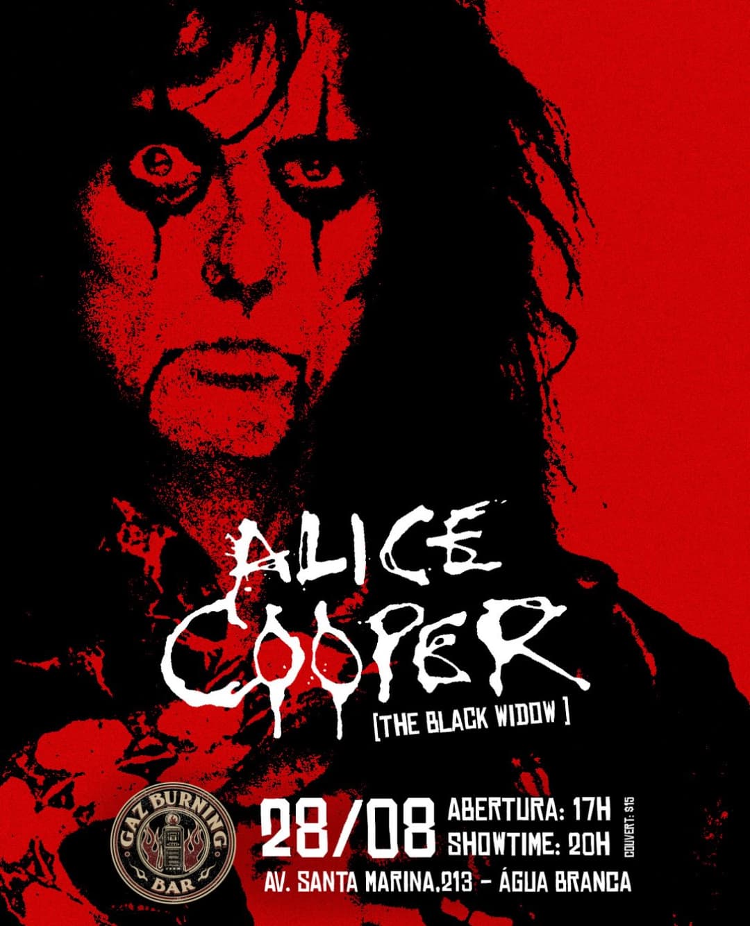 Flyer de Alice Cooper Tribute BR
