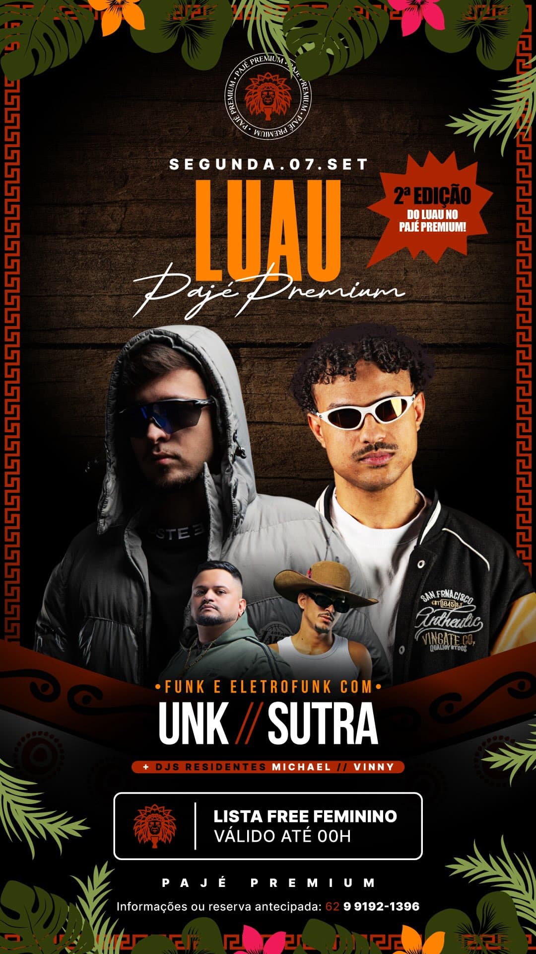 Flyer de UNK DJ e douglasutra