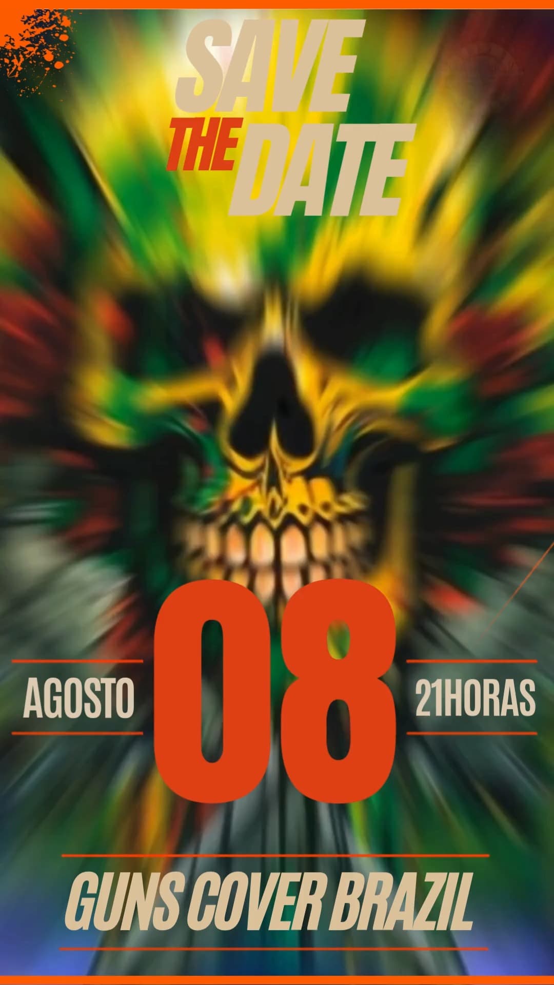 Flyer de Guns N’ Roses Cover Brazil