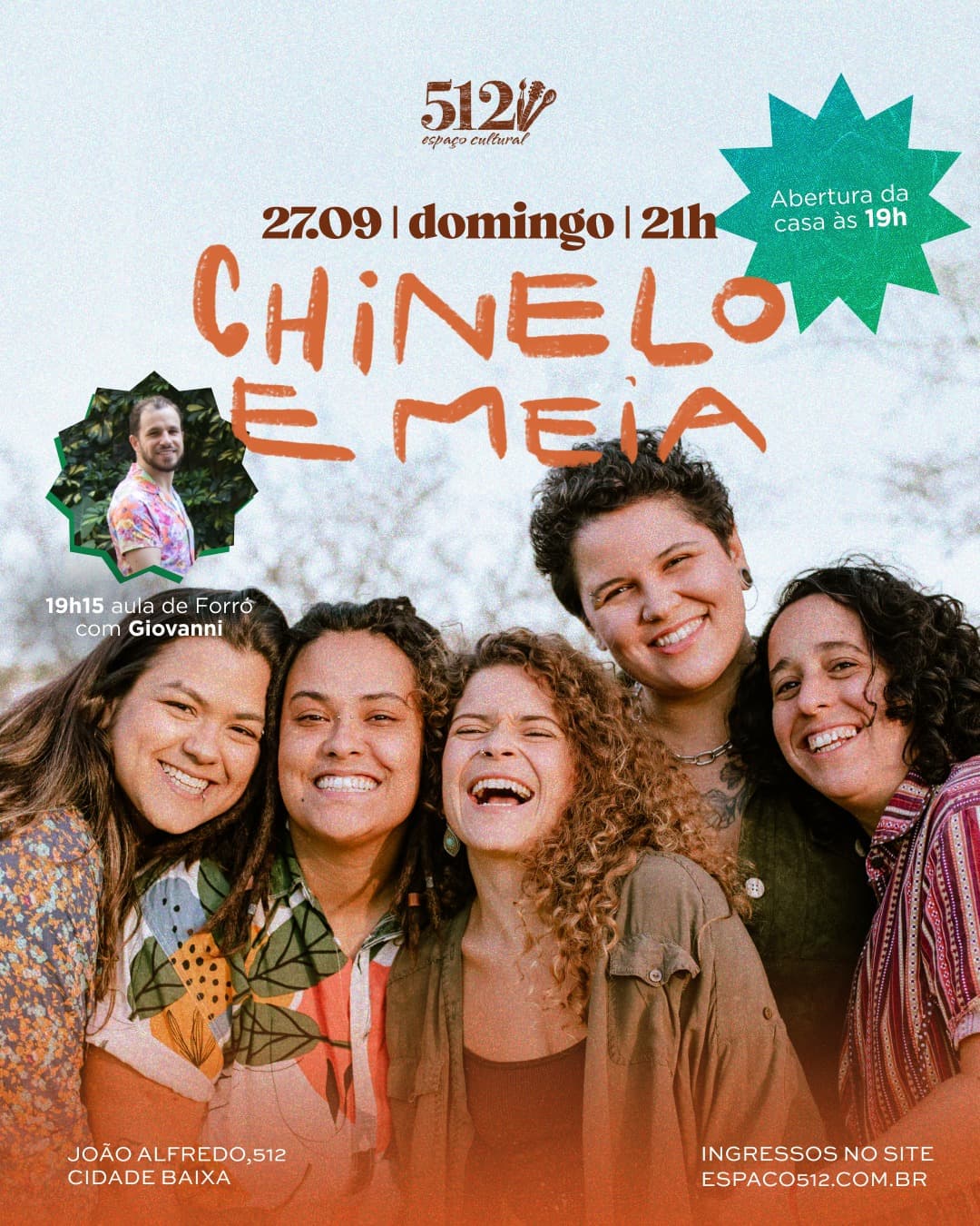Flyer de Chinelo e Meia