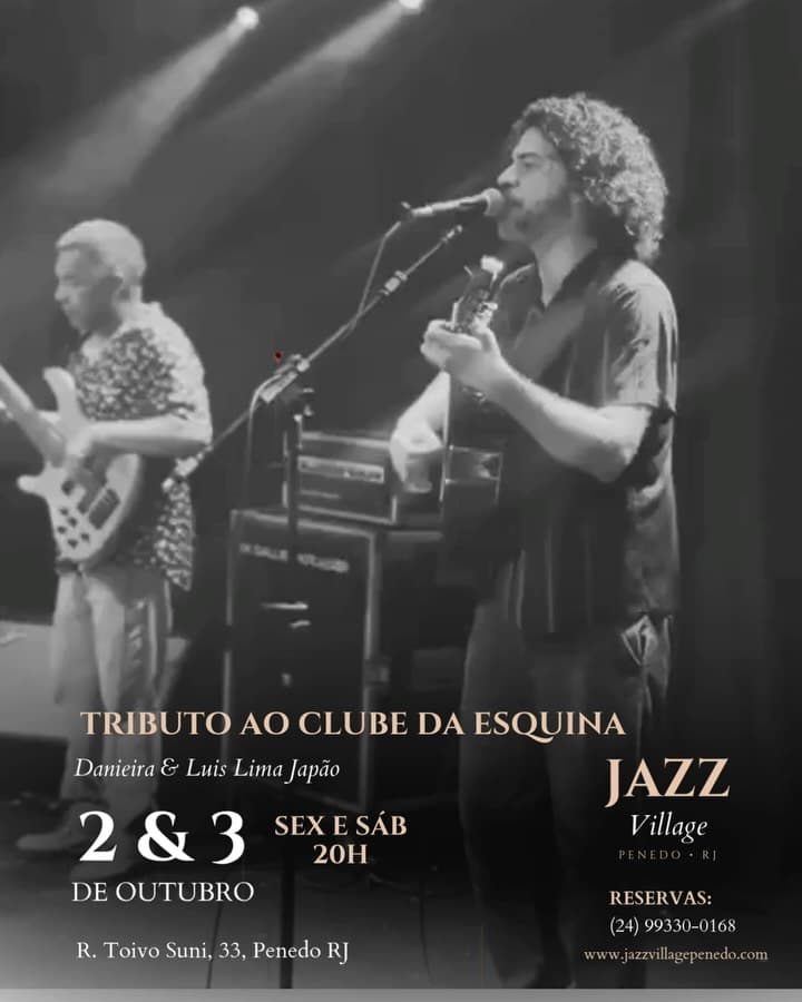 Flyer de Danieira e Luís Japão