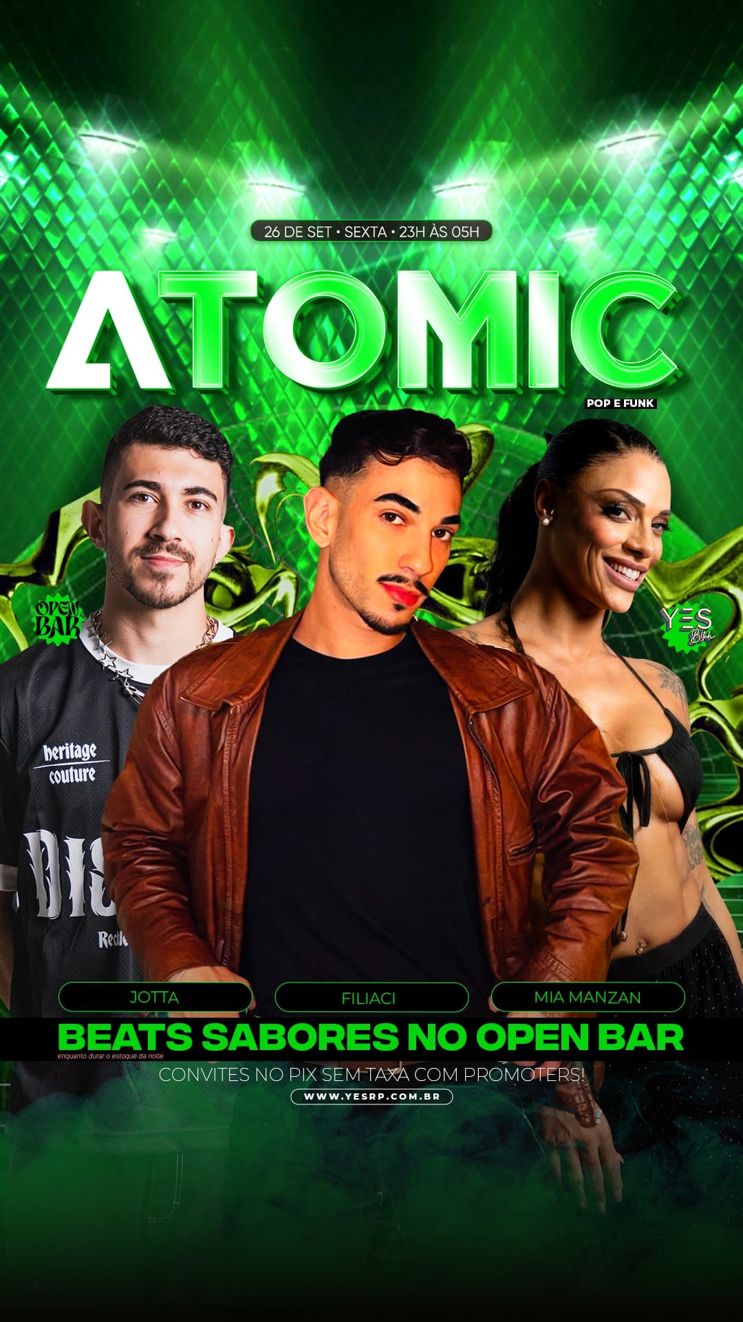 Flyer de Jotta, Filiaci e Mia Manzan