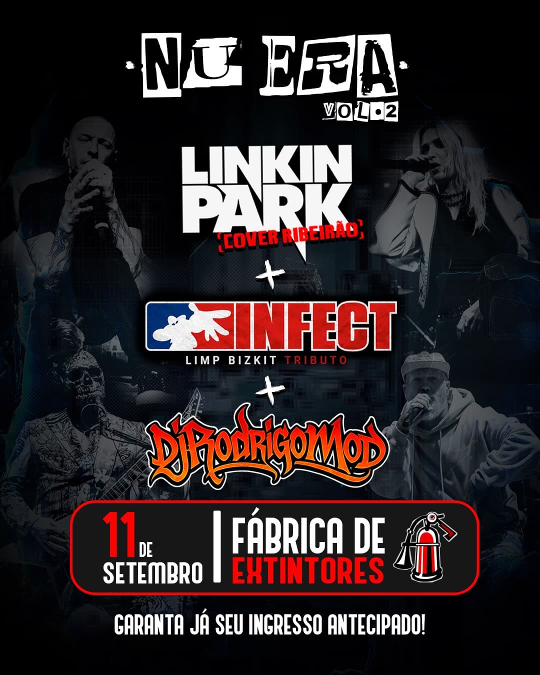 Flyer de Linkin Park Cover Ribeirão e DJ Rodrigo Mod