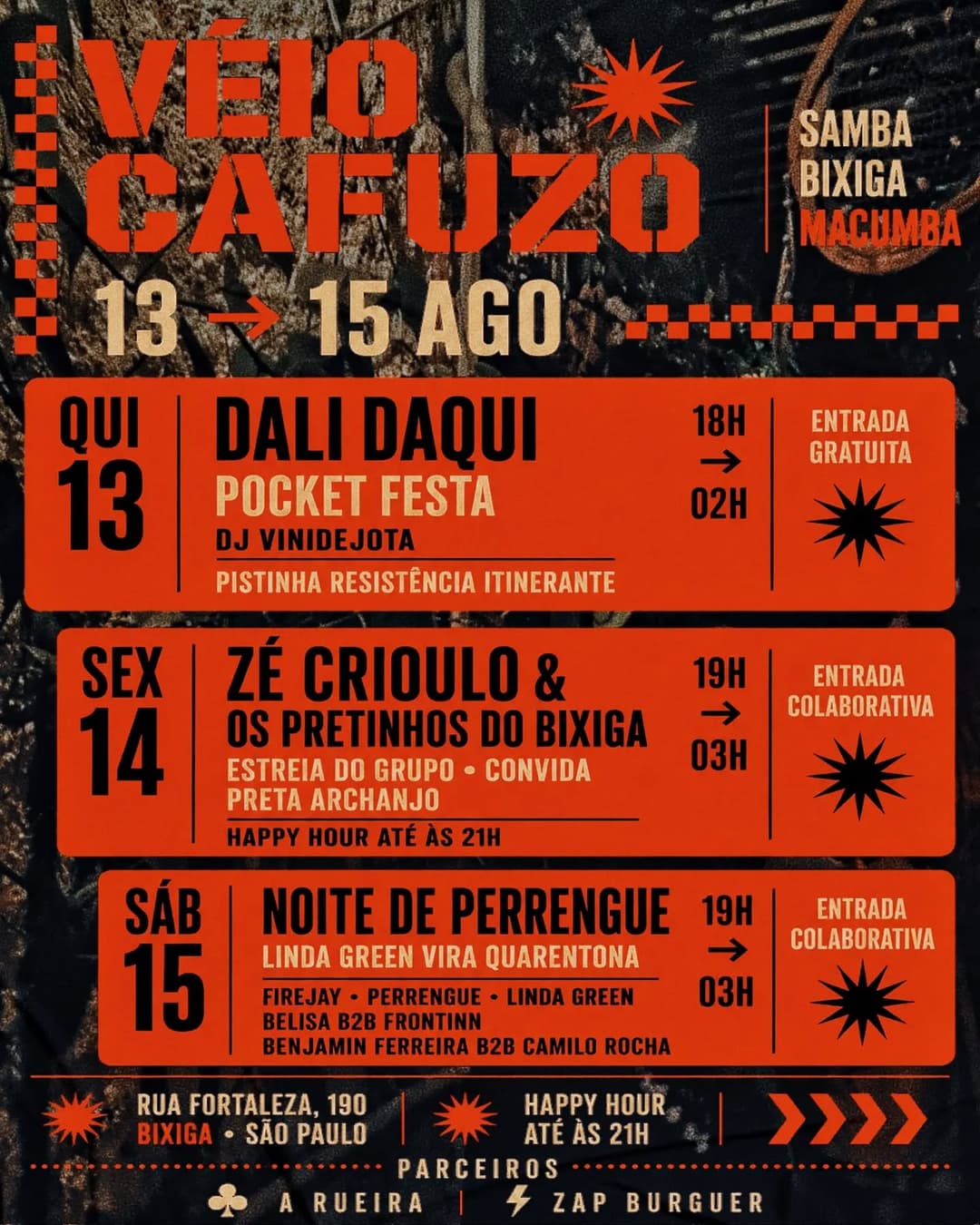 Flyer de Preta Archanjo