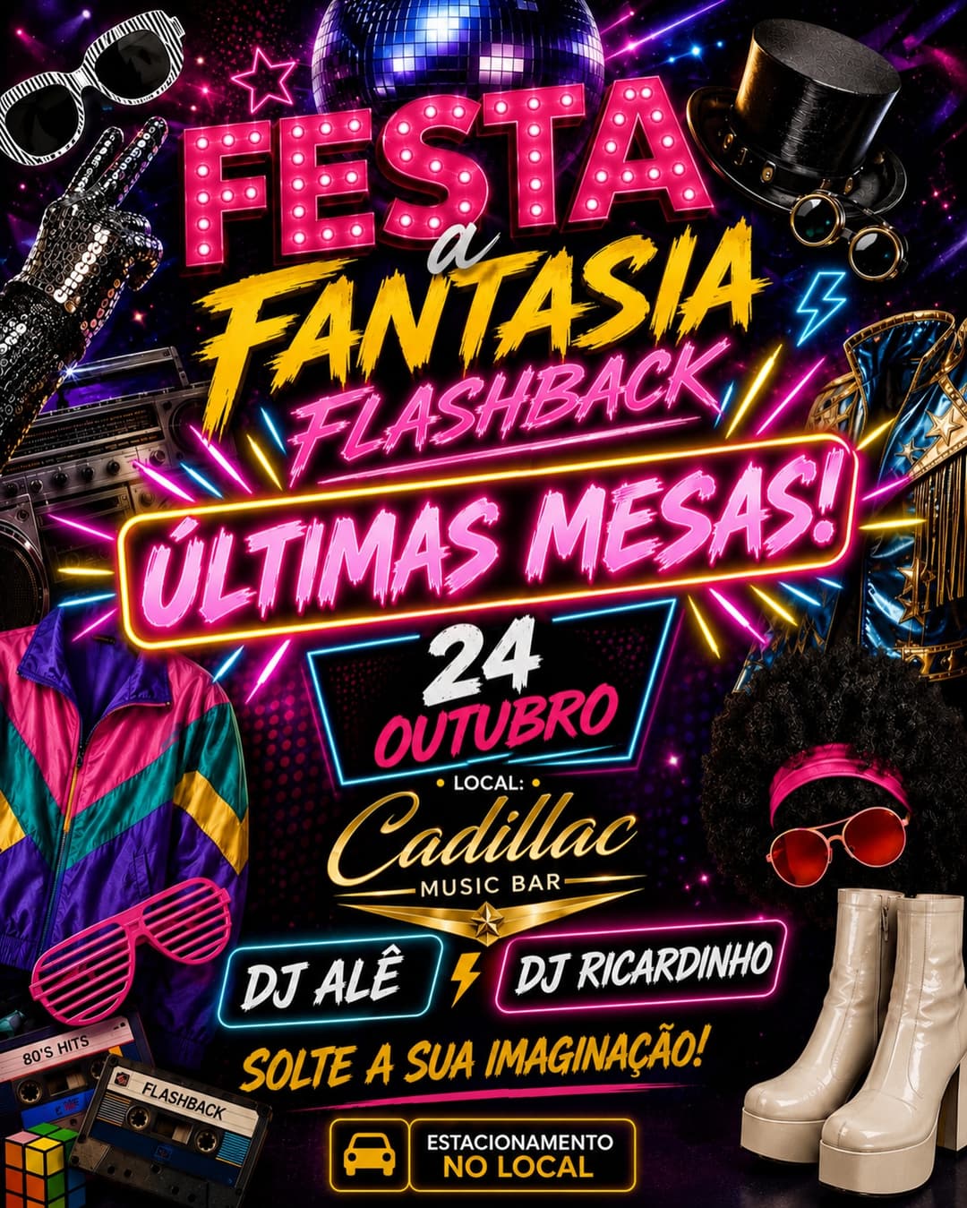 Flyer de DJ ALÊ e DJ Ricardinho
