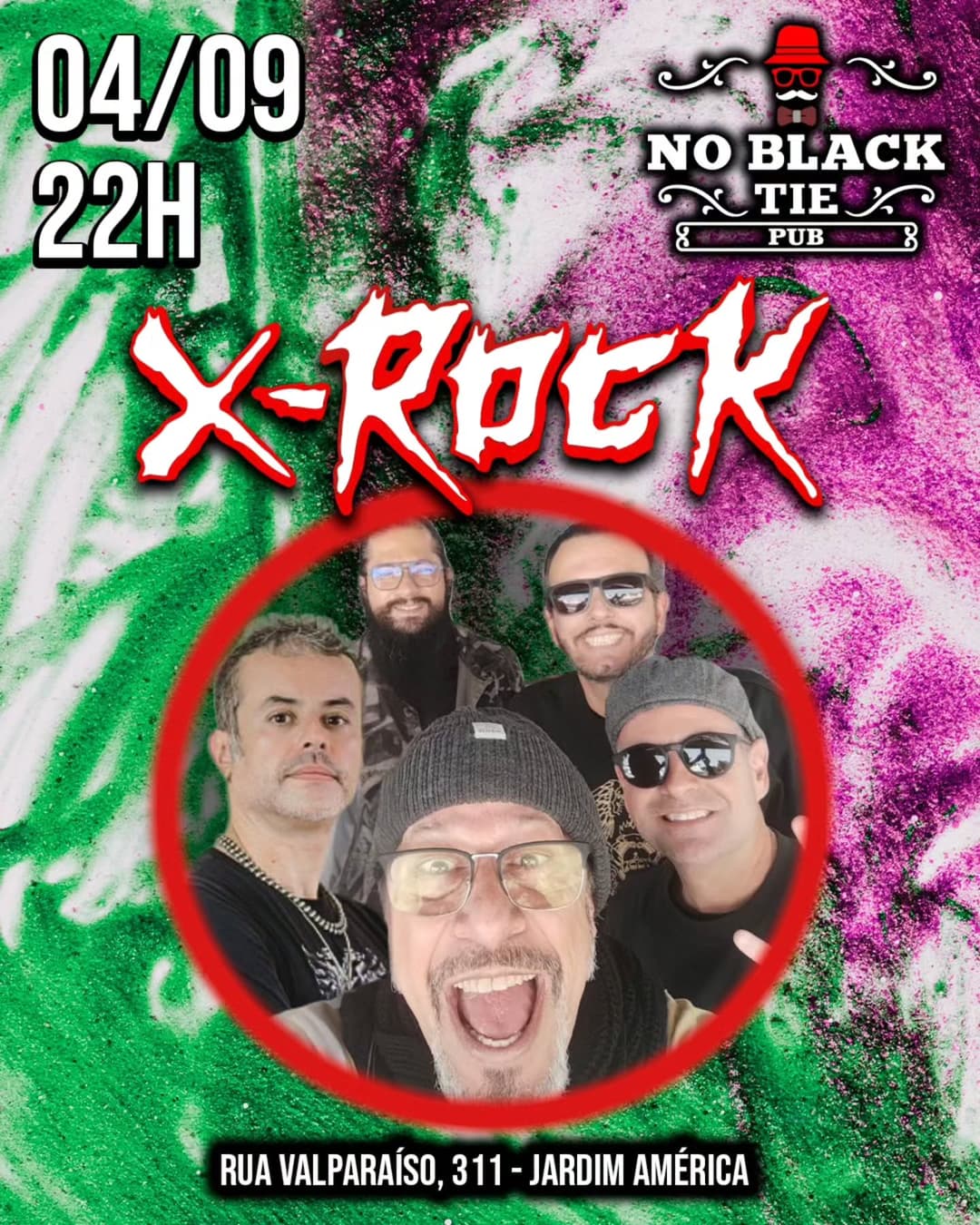 Flyer de Banda X-Rock