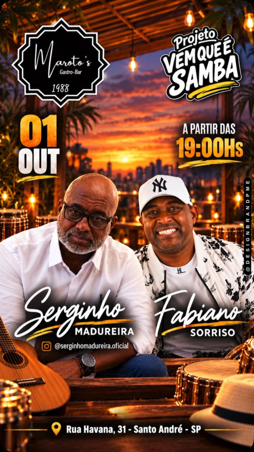 Flyer de Serginho Madureira e Fabiano Sorriso