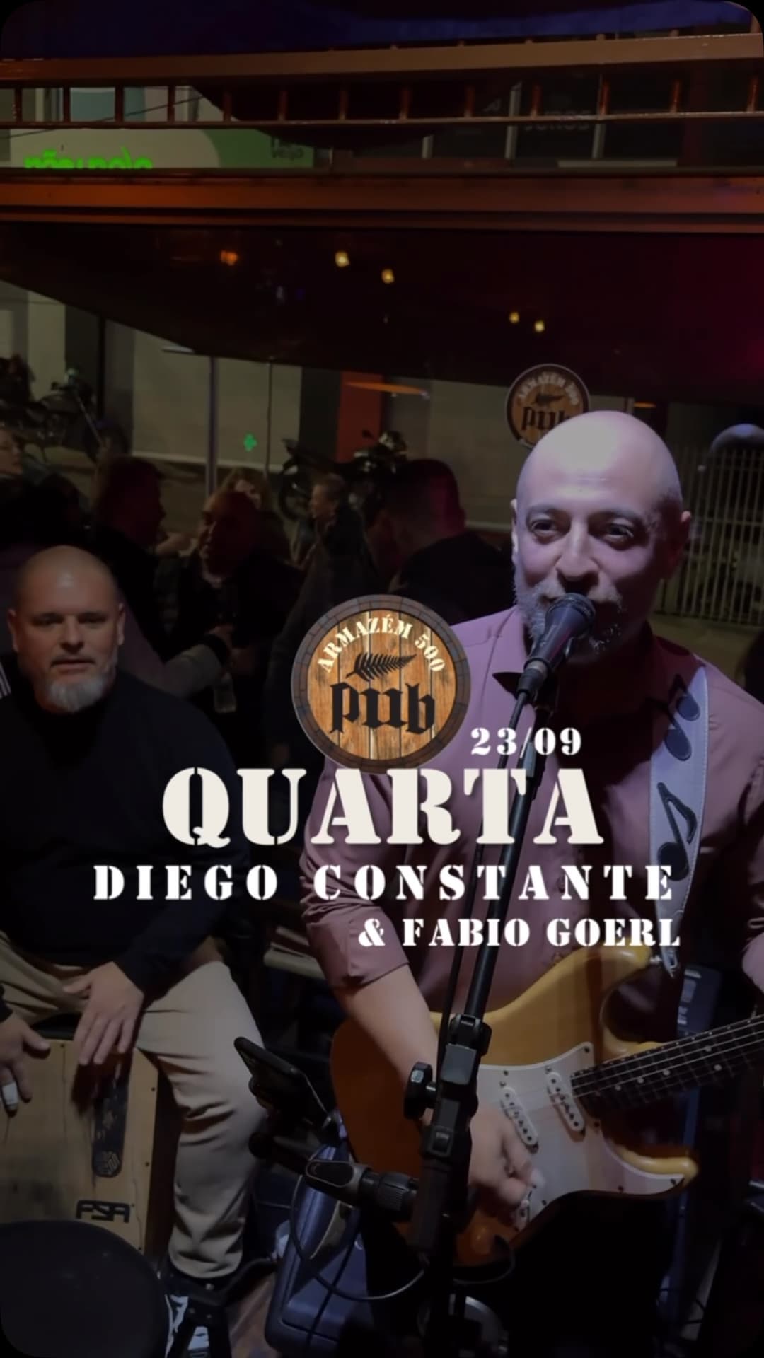 Flyer de Diego Constante e Fábio Goerl