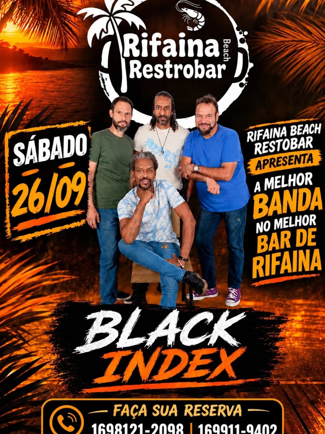 Flyer de Banda Black Index