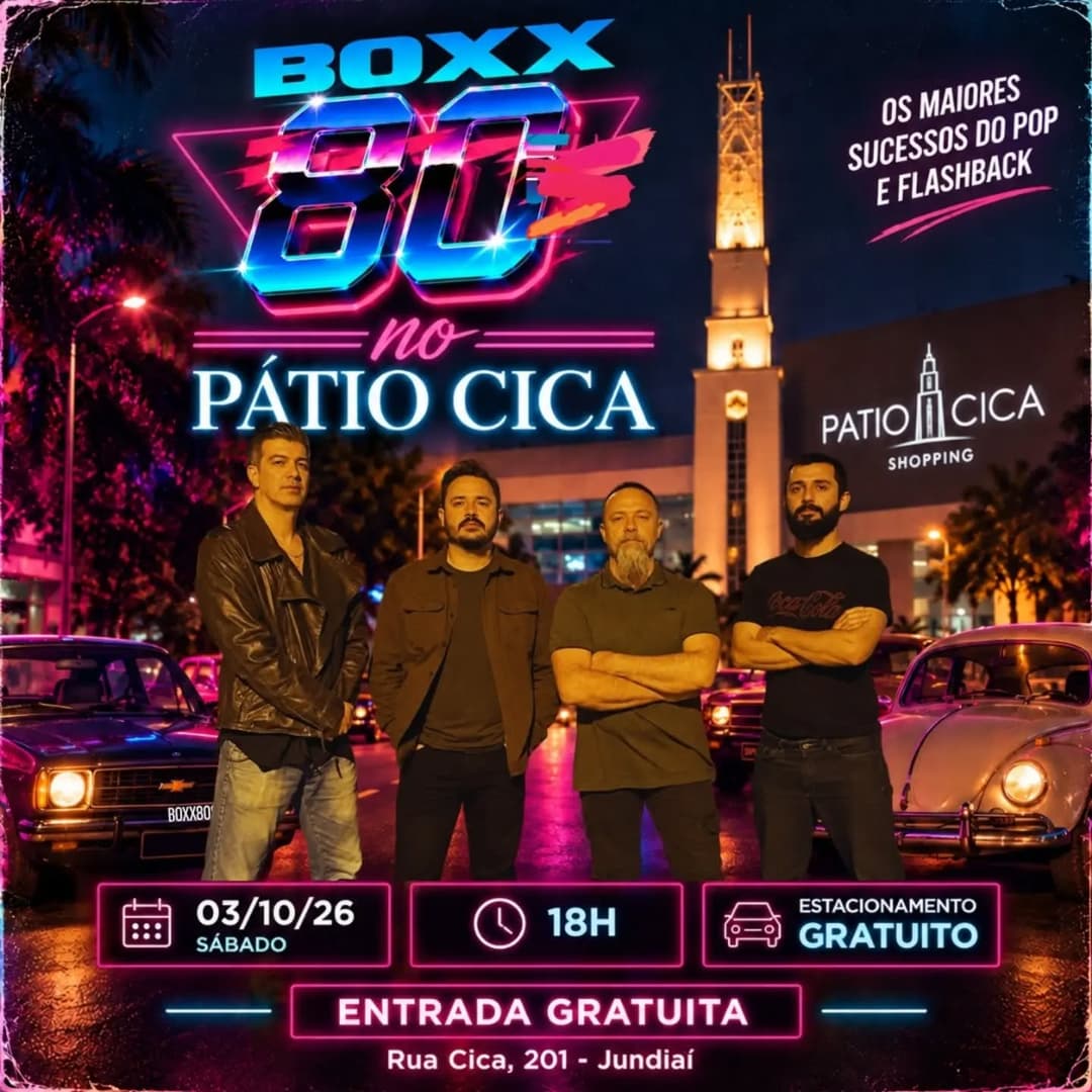 Flyer de Banda Boxx80's