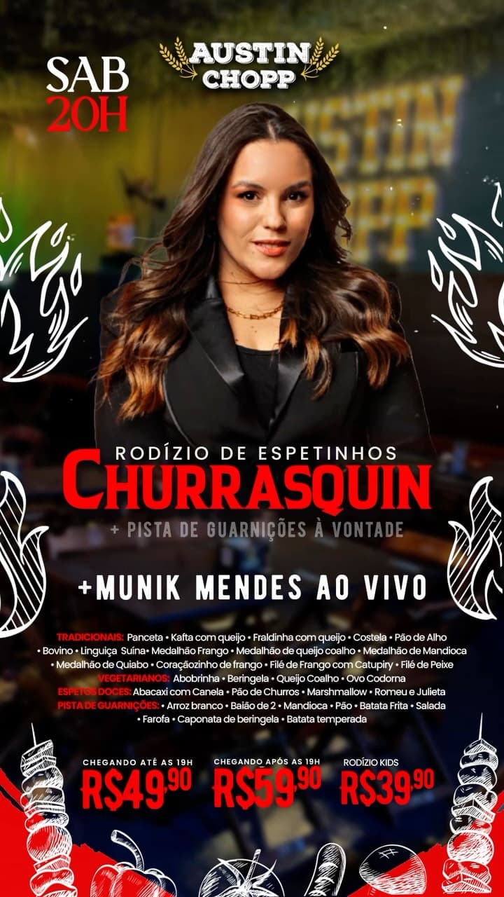 Flyer de Munik Mendes