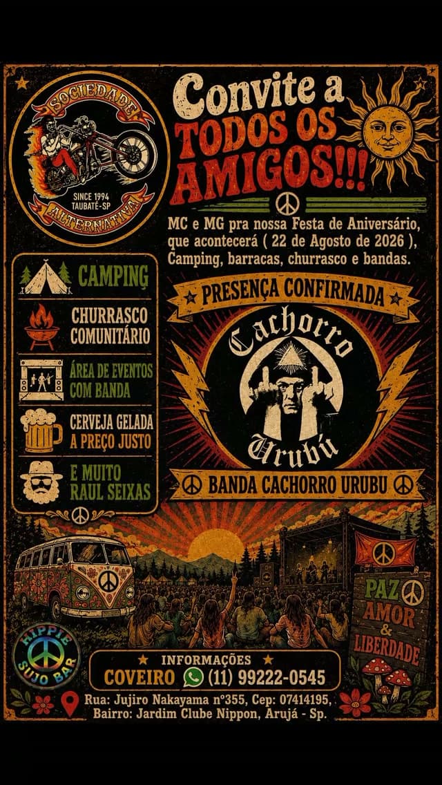Flyer de Raul Seixas Tributo