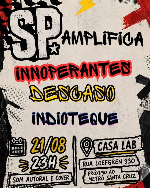 Flyer de Descaso, Innoperantes e Indioteque