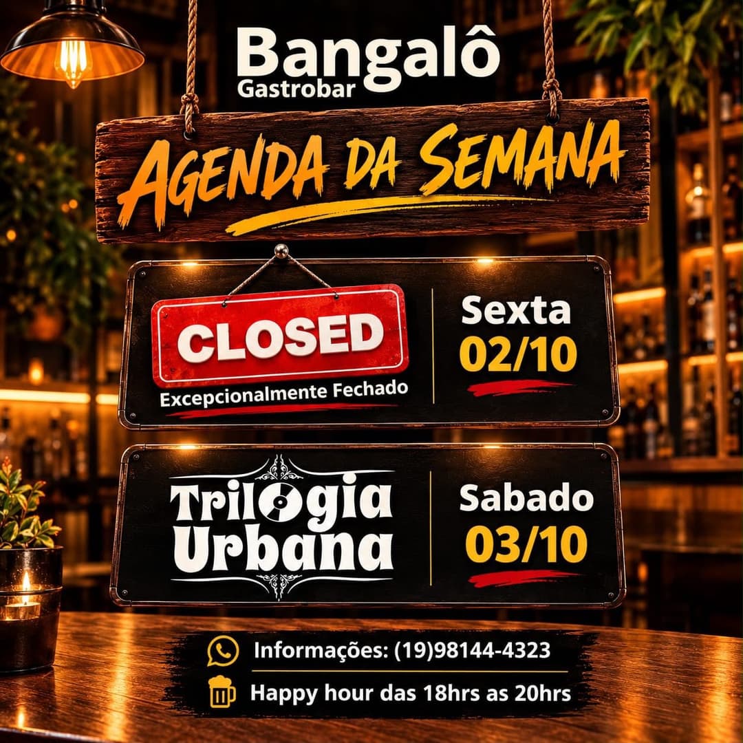 Flyer de Trilogia Urbana