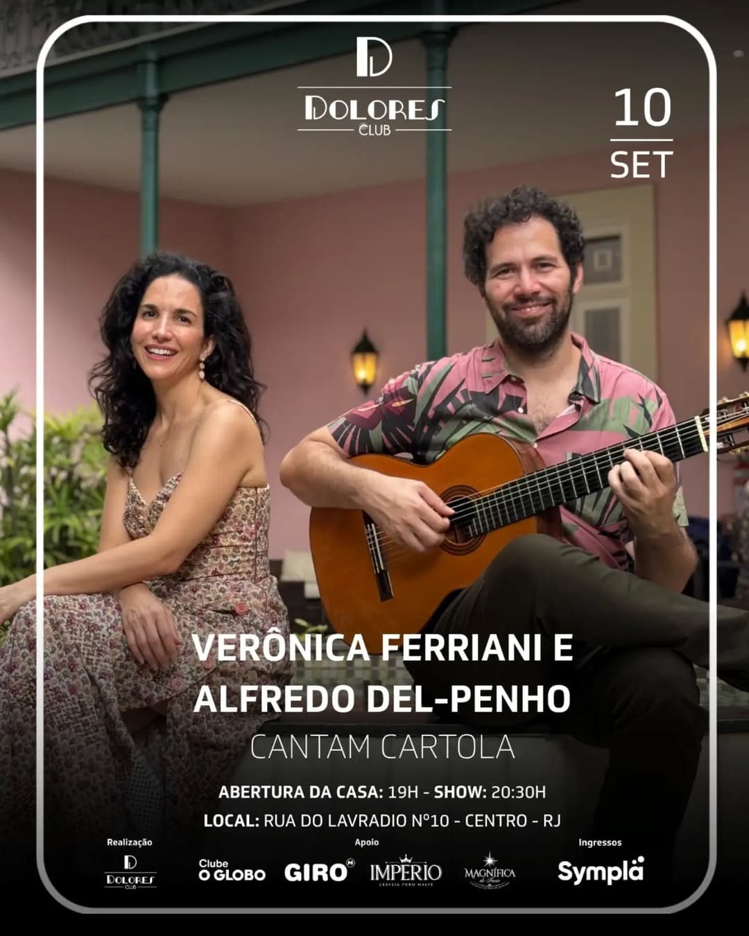 Flyer de Verônica Ferriani e Alfredo del-Penho