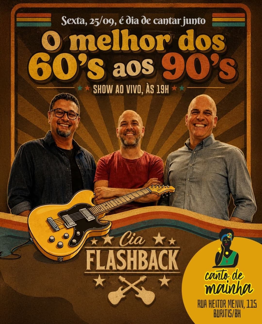 Flyer de Banda Cia Flashback