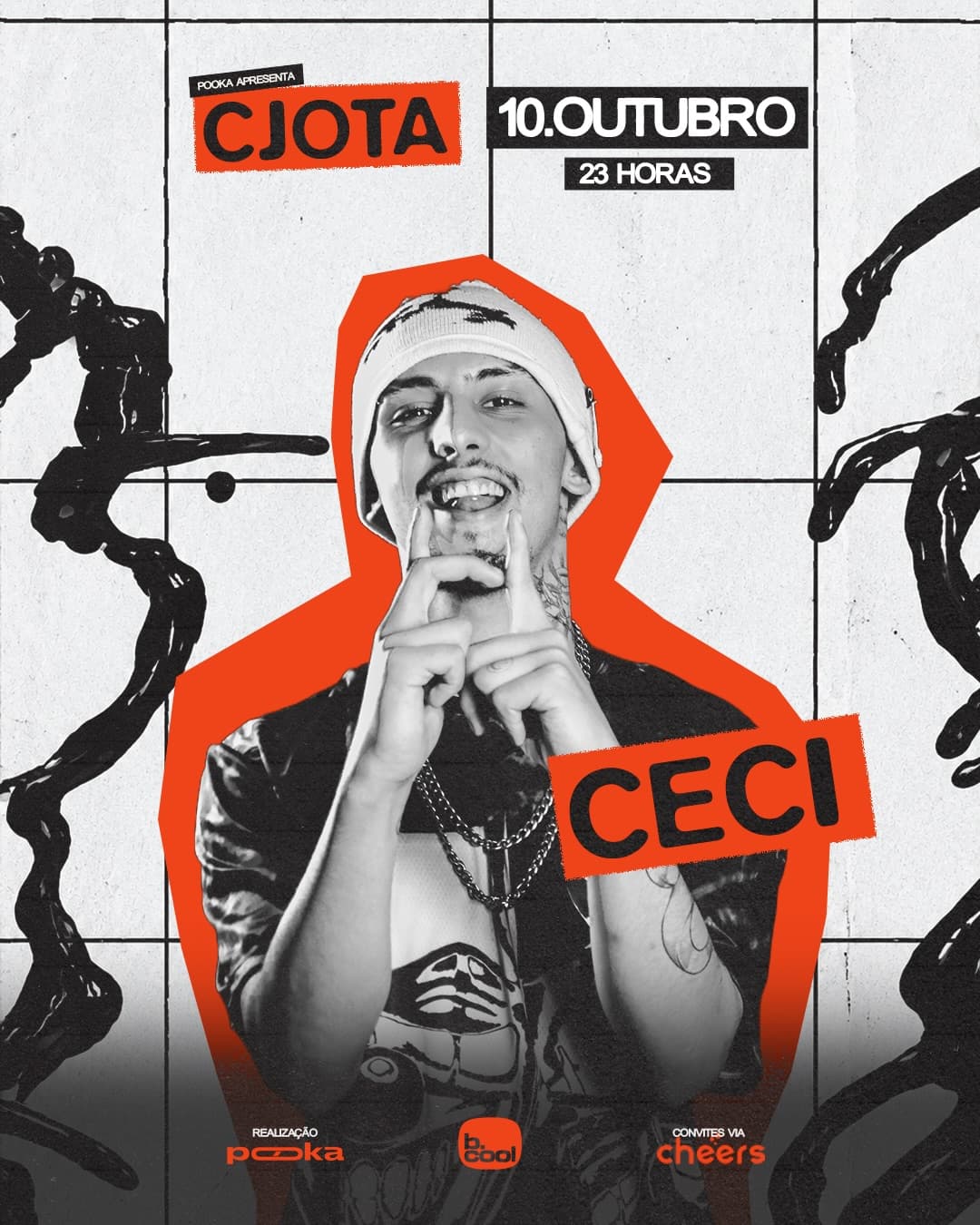 Flyer de Ceci e CJota