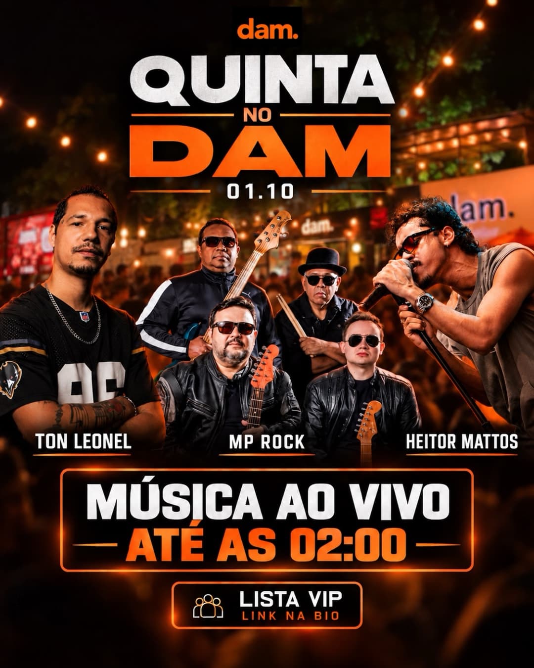 Flyer de Wellington Leonel, MP Rock e Heitor Mattos