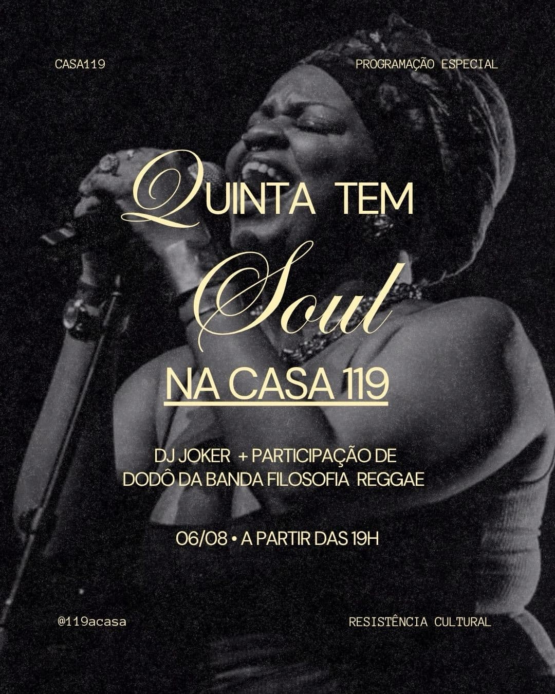 Flyer de DJ Joker e Dodô Filosofia do Reggae
