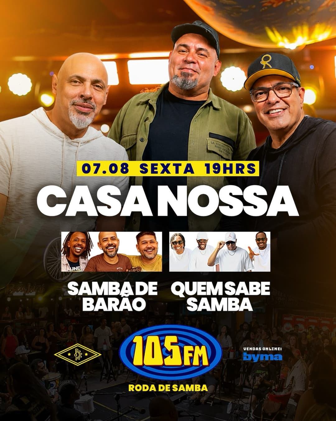 Flyer de Samba de Barão
