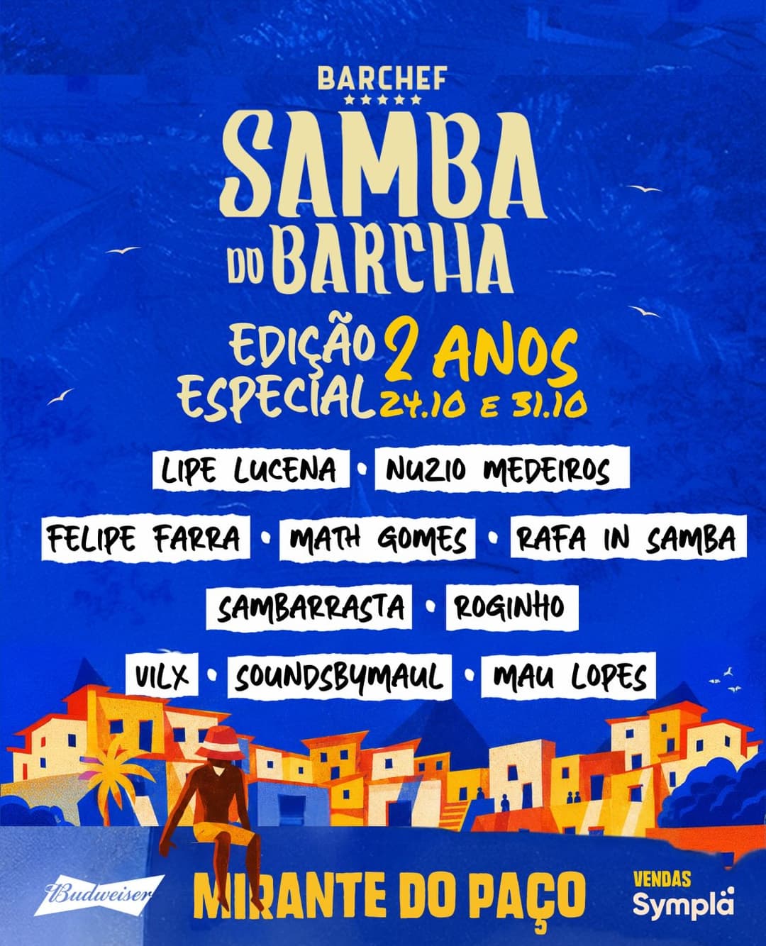Flyer de Lipe Lucena, Felipe Farra e mais 4 artistas