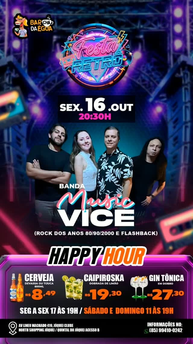Flyer de Banda Music Vice