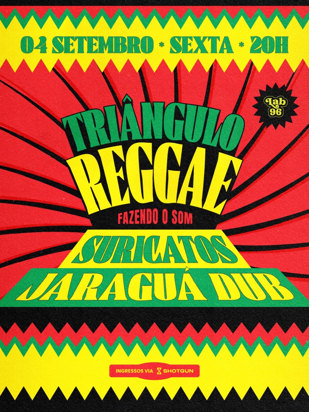 Flyer de Suricatos e Jaraguá Dub