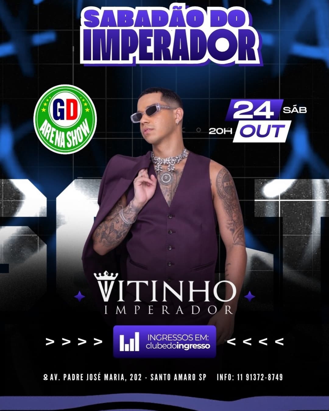 Flyer de Vitinho Imperador