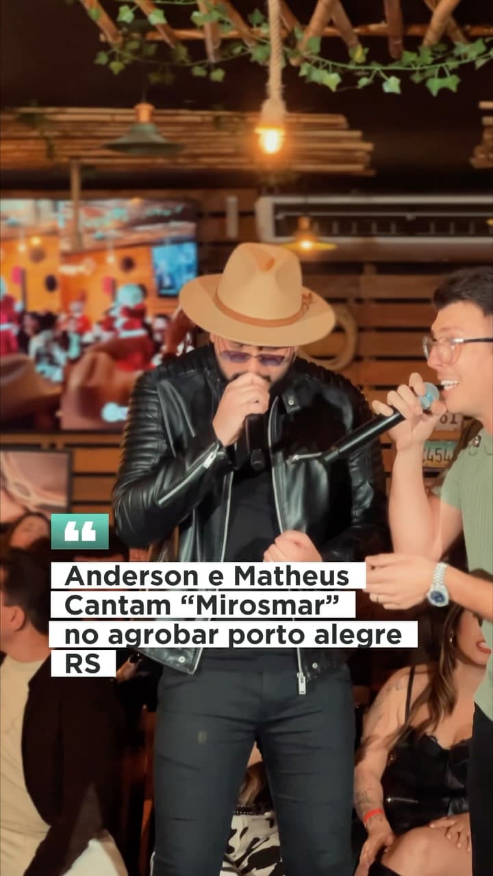 Flyer de Anderson e Matheus e Mirosmar