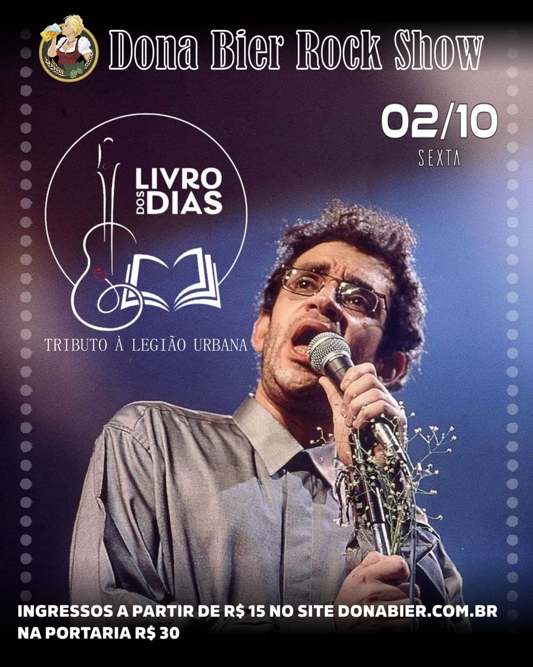 Flyer de Legião Urbana Tributo