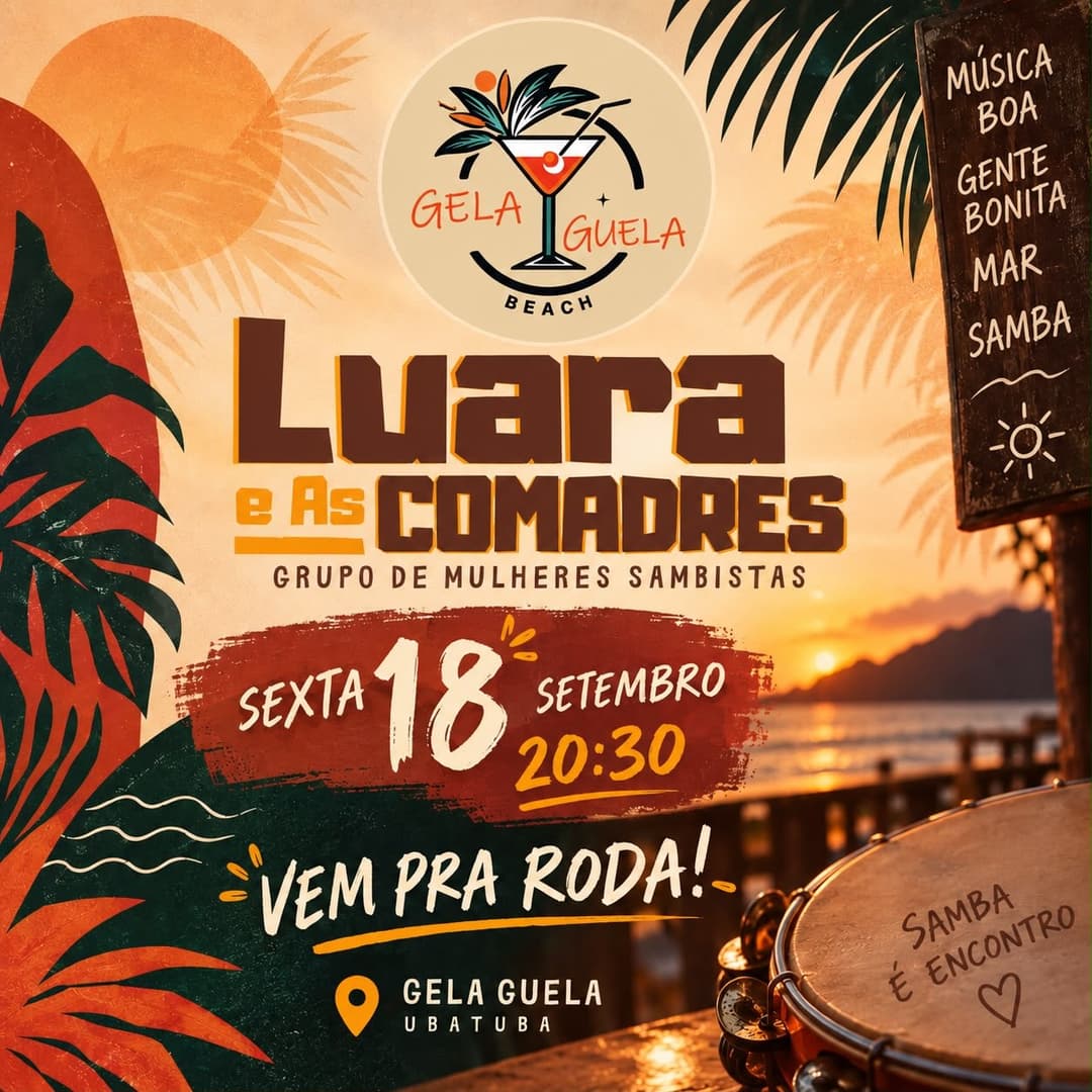 Flyer de Luara e as Comadre's