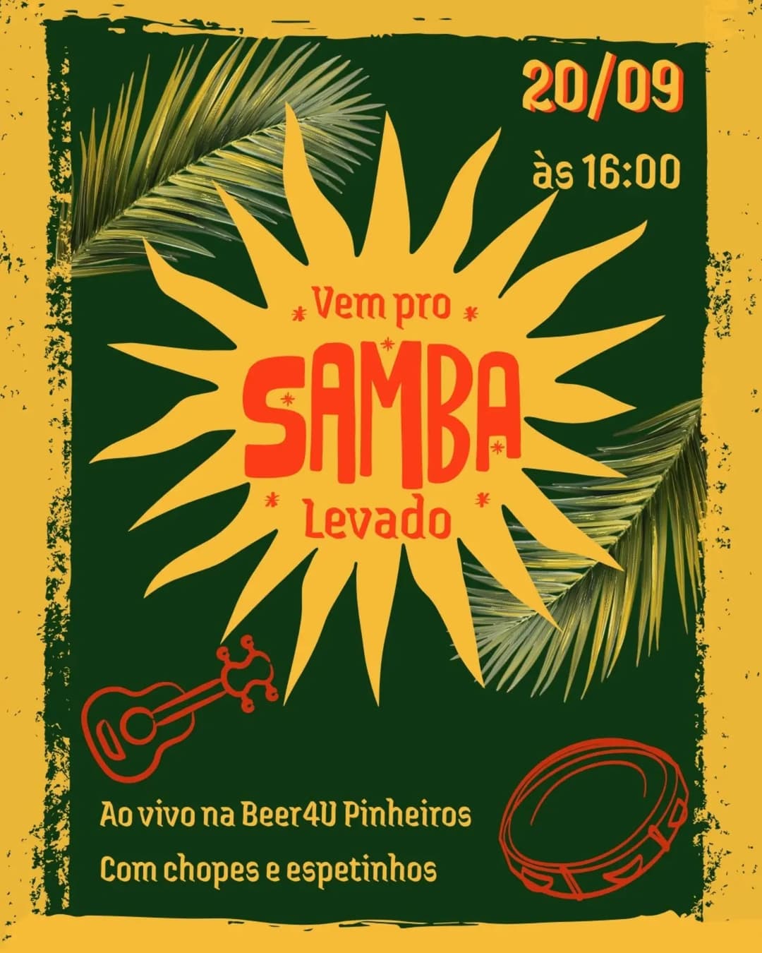 Flyer de Samba Levado