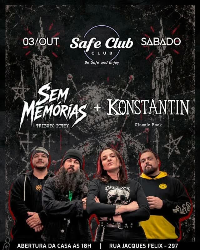 Flyer de Banda sem Memorias e konstantingang