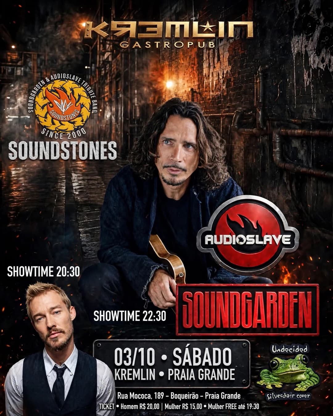 Flyer de Soundstones e Undecided