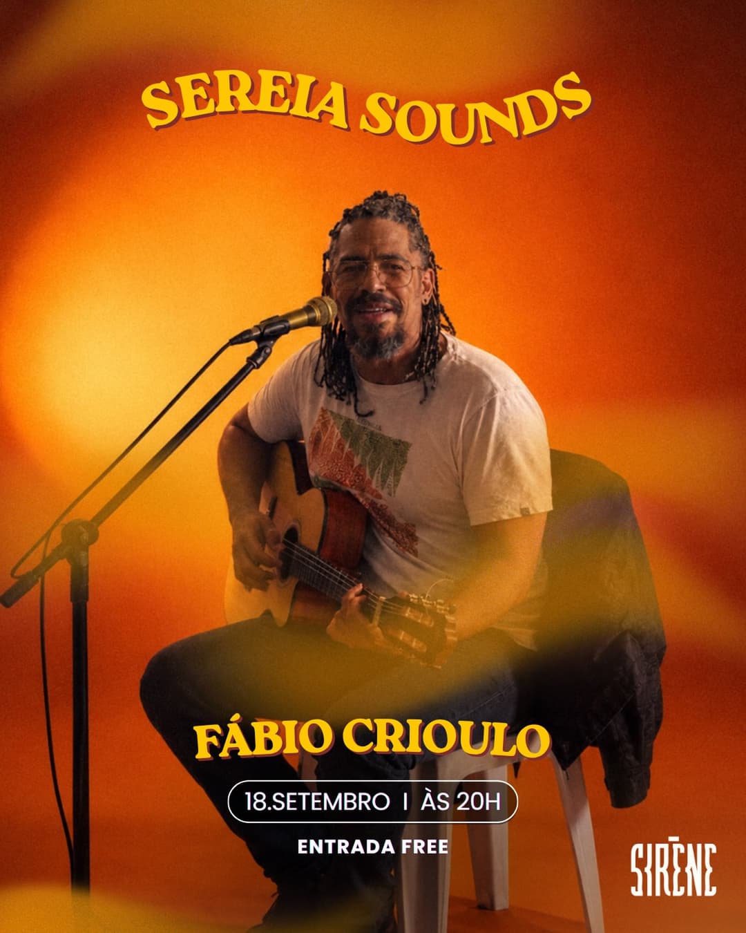 Flyer de Sereia Sounds e Fabinho Crioulo