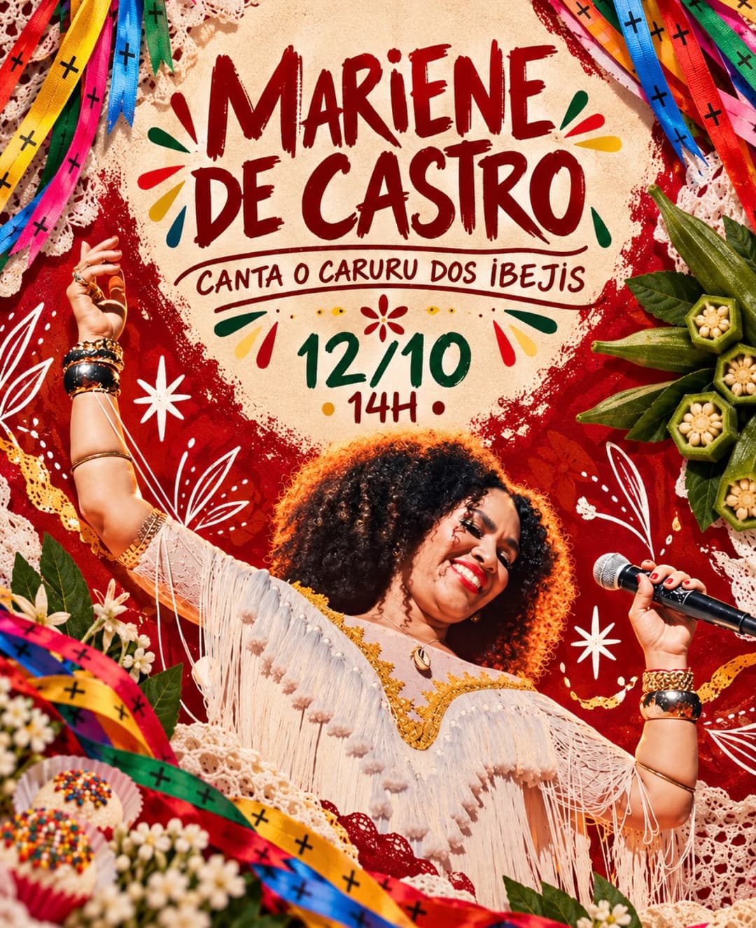 Flyer de Mariene de Castro