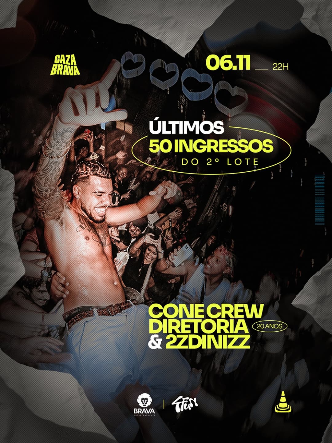 Flyer de conecrewdiretoria e 2ZDINIZZ