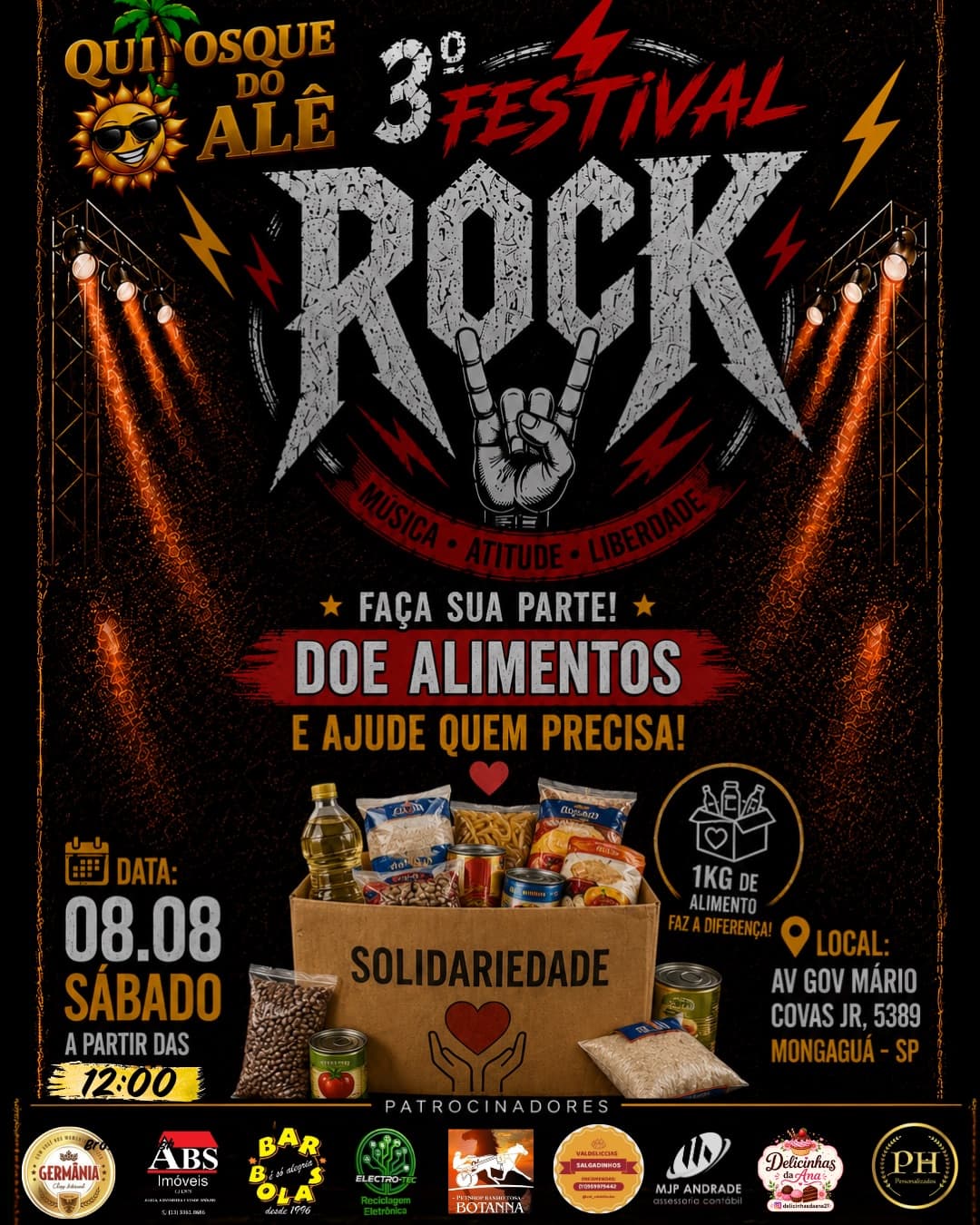 Flyer de ENVO, 2k90, Banda Triciclo e mais 5 artistas