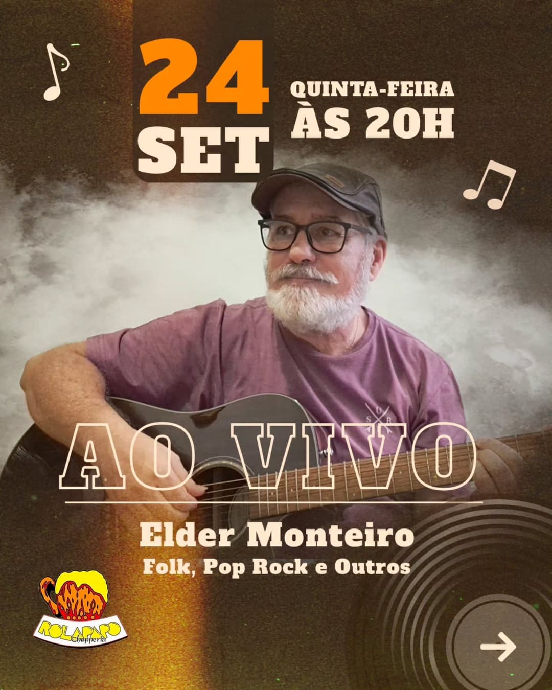 Flyer de Elder Monteiro