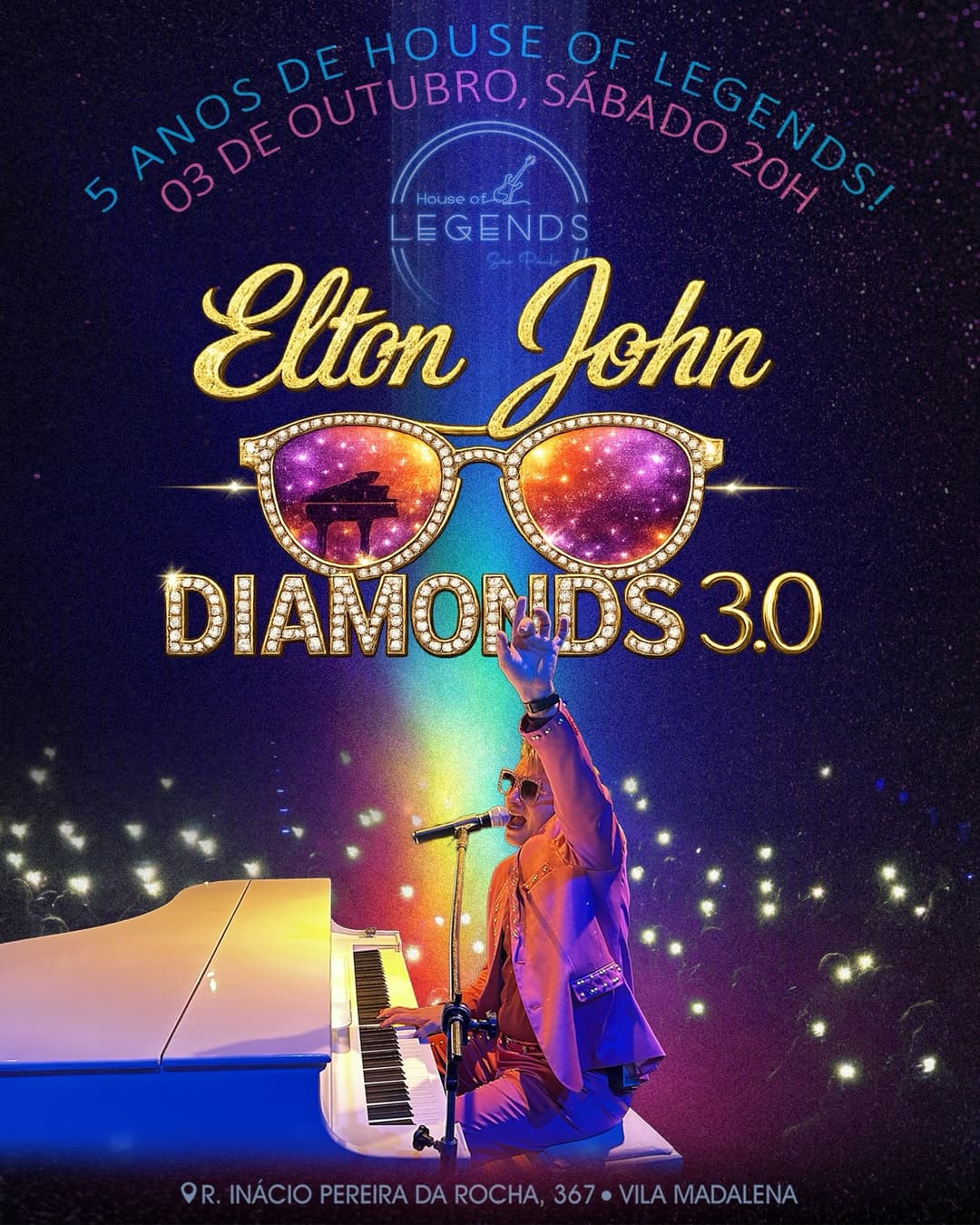 Flyer de Elton John Diamonds
