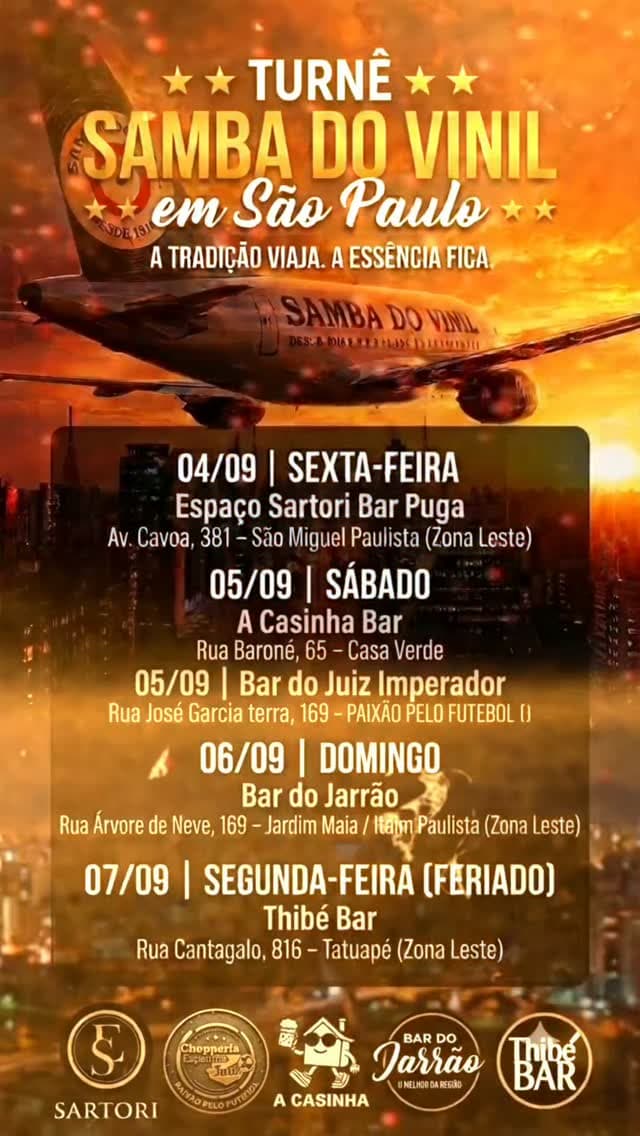 Flyer de Samba do Vinil