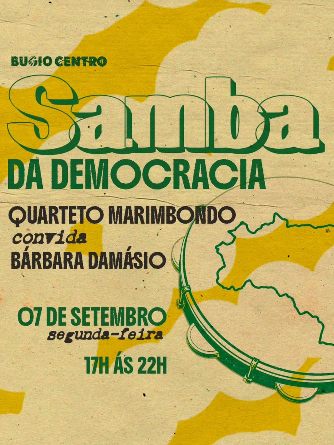 Flyer de Quarteto Marimbondo e Barbara Damasio