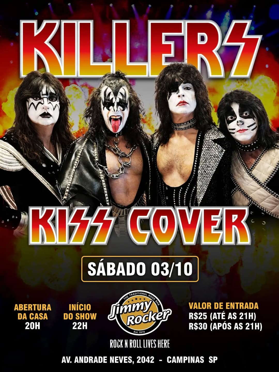 Flyer de Killers Kiss Cover