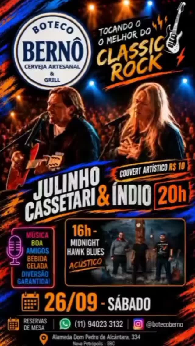 Flyer de Midnight Hawk Blues, cassettarijulinho e mais 1 artista