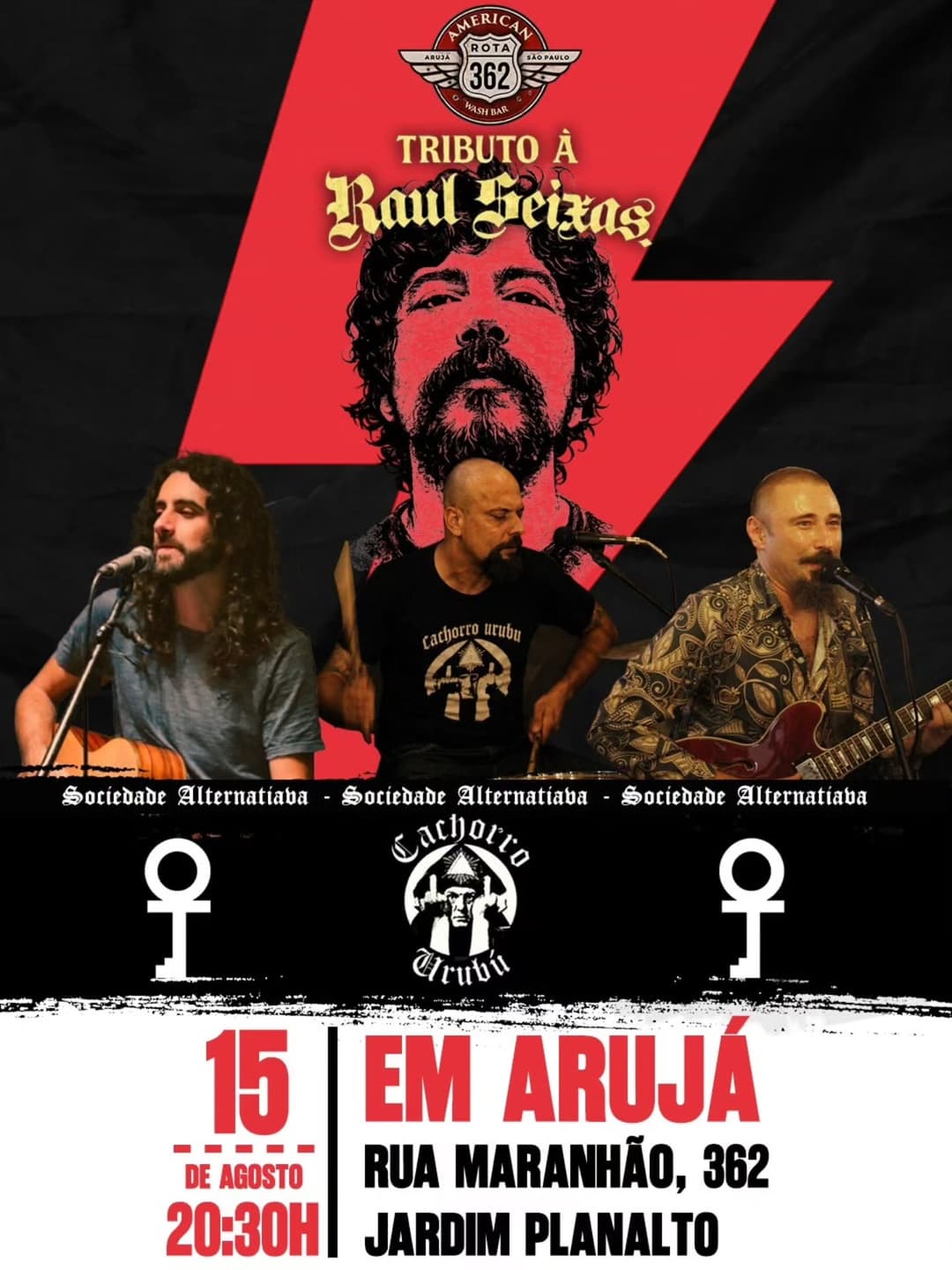 Flyer de TRIBUTO A RAUL SEIXAS