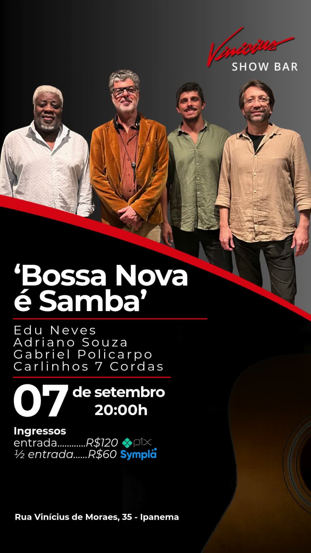Flyer de Edu Neves, Adriano Souza e mais 2 artistas