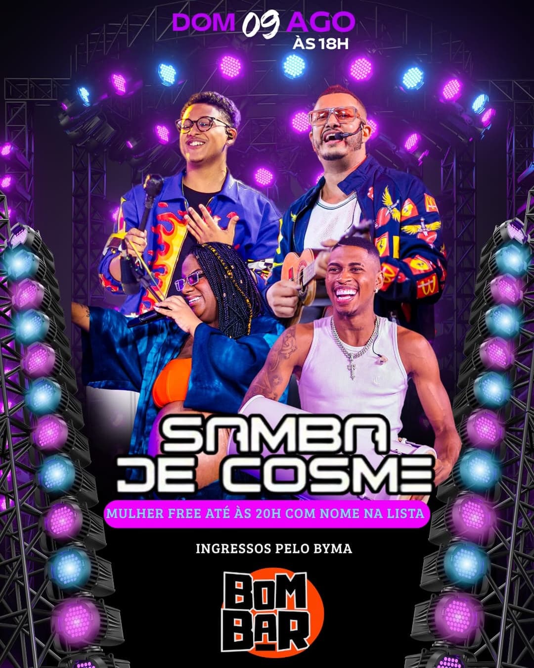 Flyer de Samba de Cosme