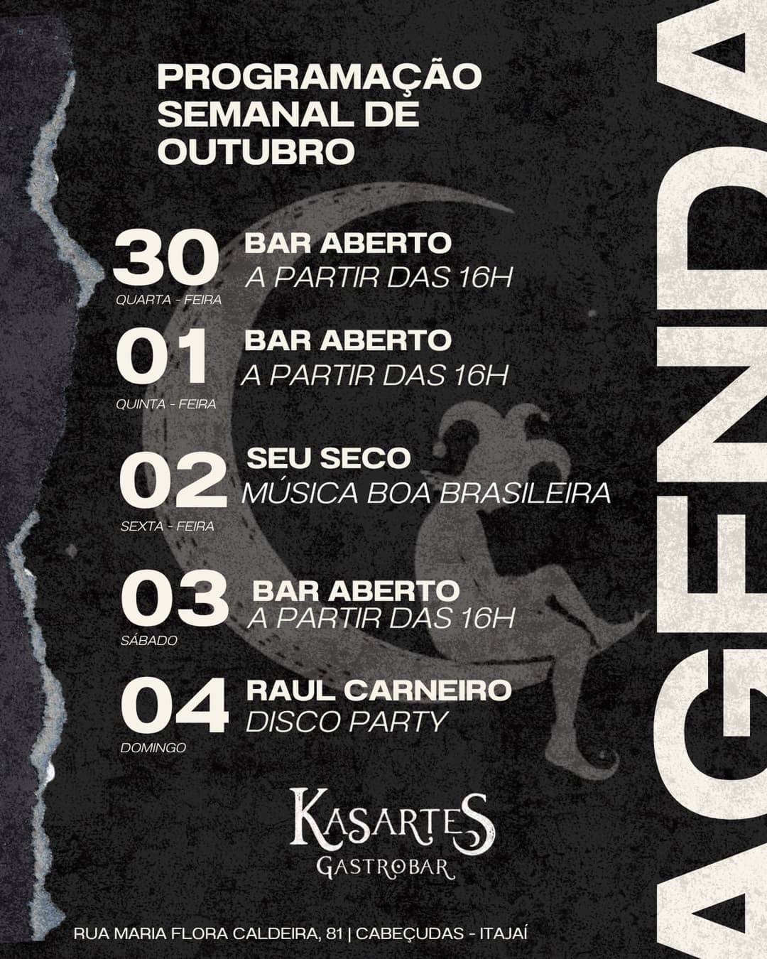 Flyer de Seu Seco e Raul Carneiro