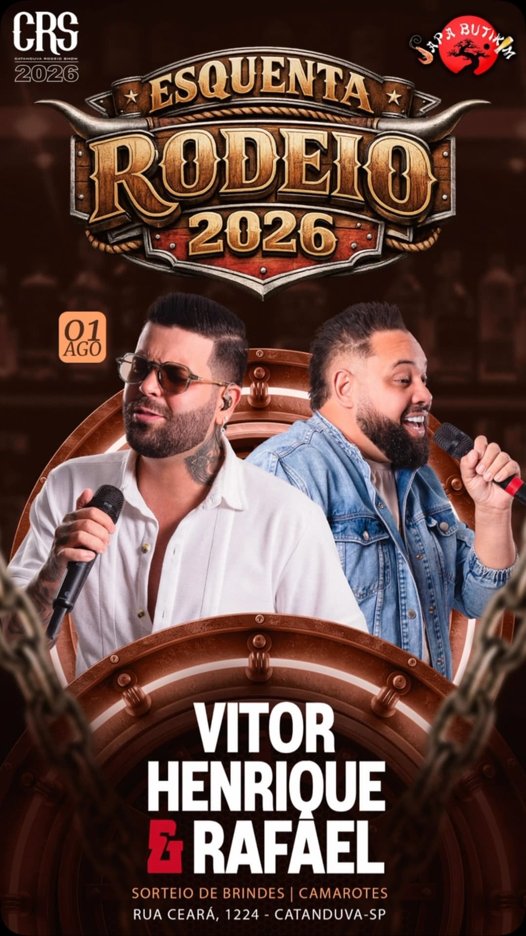 Flyer de Vitor Henrique Rafael