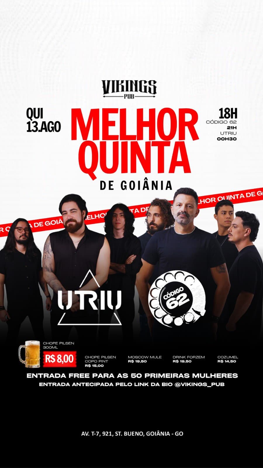 Flyer de Código 62 e UTRIU